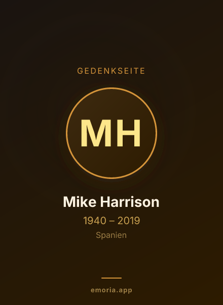 Gedenkportrait von Mike Harrison