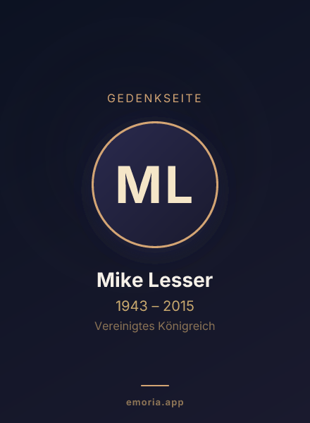 Gedenkportrait von Mike Lesser