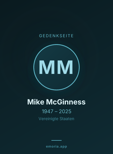 Gedenkportrait von Mike McGinness