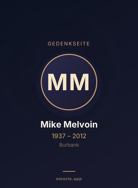 Gedenkportrait von Mike Melvoin