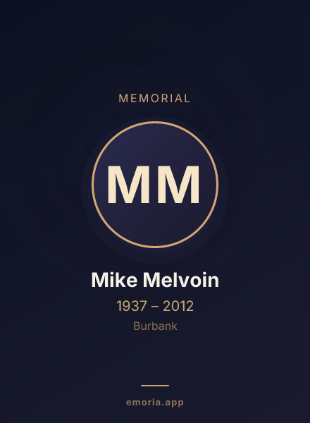 Memorial portrait of Mike Melvoin