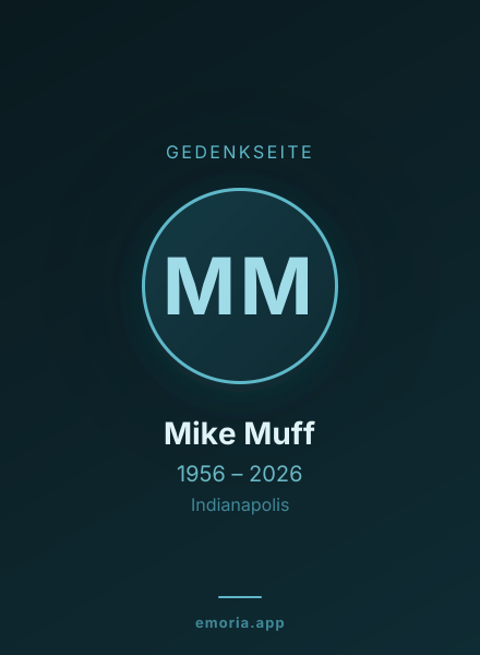 Gedenkportrait von Mike Muff
