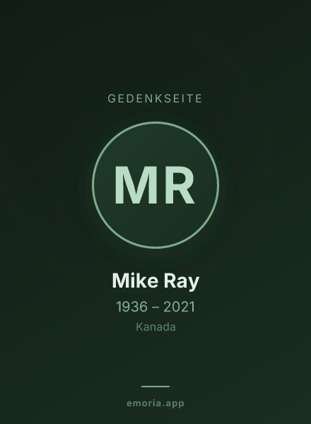 Gedenkportrait von Mike Ray