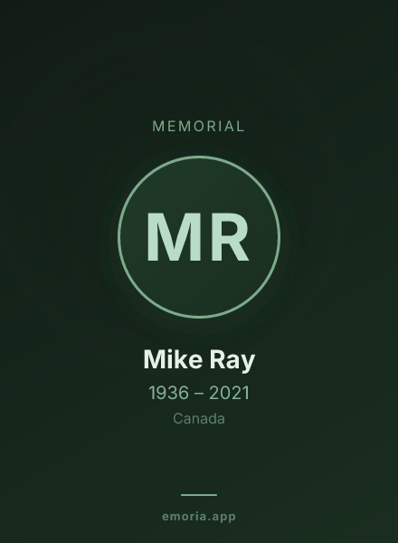 Memorial portrait of Mike Ray
