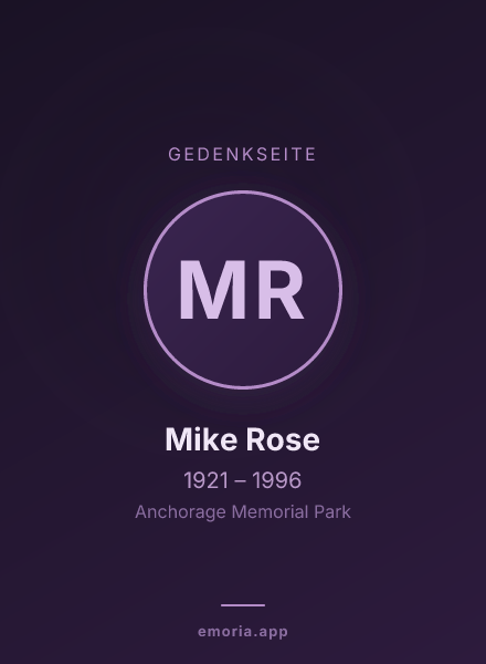 Gedenkportrait von Mike Rose