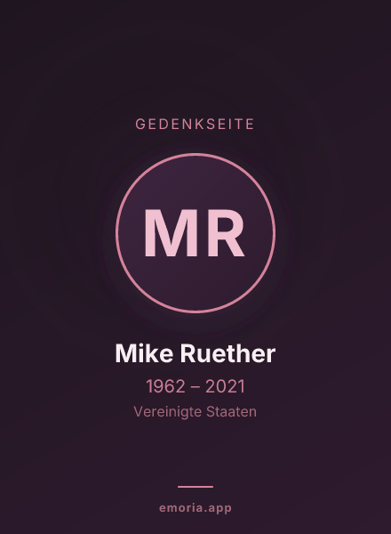 Gedenkportrait von Mike Ruether