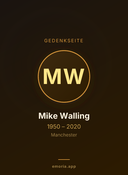 Gedenkportrait von Mike Walling