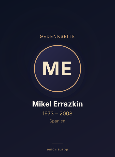 Gedenkportrait von Mikel Errazkin