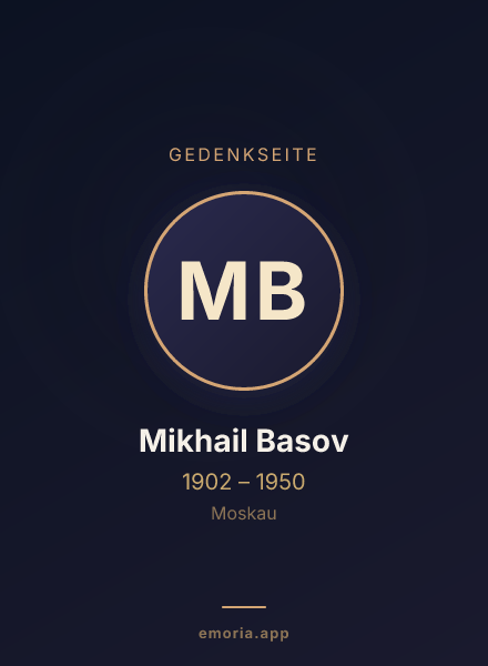 Gedenkportrait von Mikhail Basov