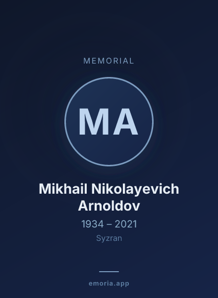 Memorial portrait of Mikhail Nikolayevich Arnoldov
