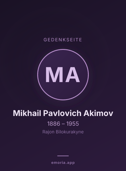 Gedenkportrait von Mikhail Pavlovich Akimov