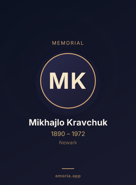 Memorial portrait of Mikhajlo Kravchuk