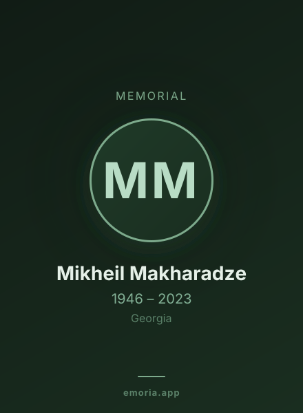 Memorial portrait of Mikheil Makharadze