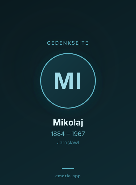 Gedenkportrait von Mikołaj