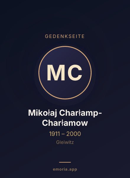 Gedenkportrait von Mikołaj Charłamp-Charłamow