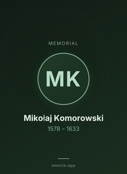 Memorial portrait of Mikołaj Komorowski