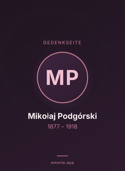 Gedenkportrait von Mikołaj Podgórski