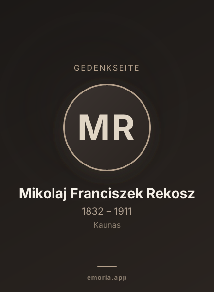 Gedenkportrait von Mikolaj Franciszek Rekosz