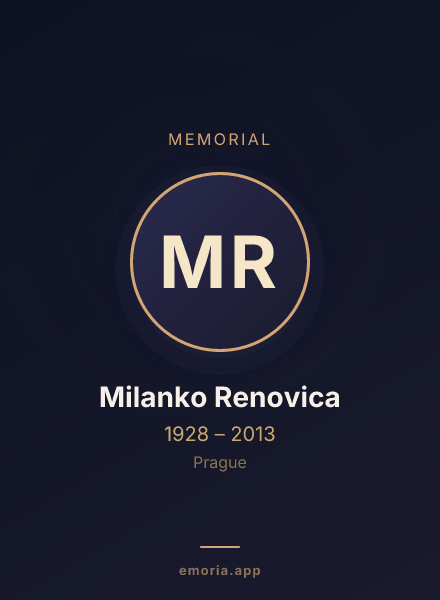 Memorial portrait of Milanko Renovica