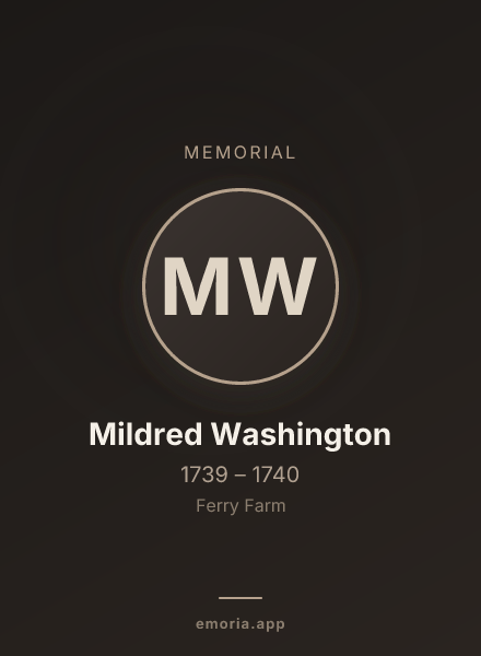 Memorial portrait of Mildred Washington