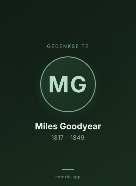 Gedenkportrait von Miles Goodyear