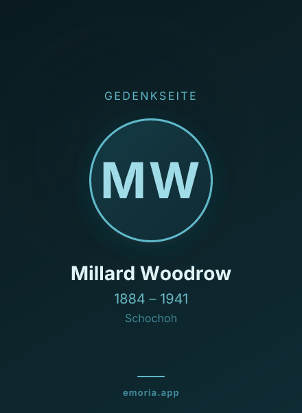 Gedenkportrait von Millard Woodrow