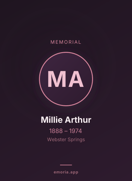 Memorial portrait of Millie Arthur