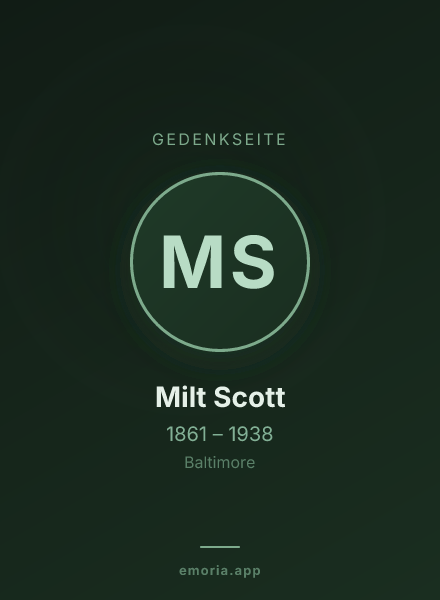 Gedenkportrait von Milt Scott