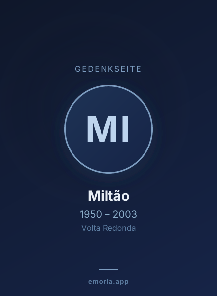 Gedenkportrait von Miltão