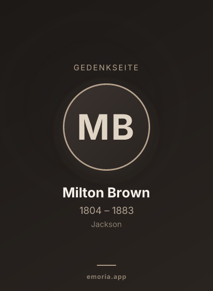 Gedenkportrait von Milton Brown