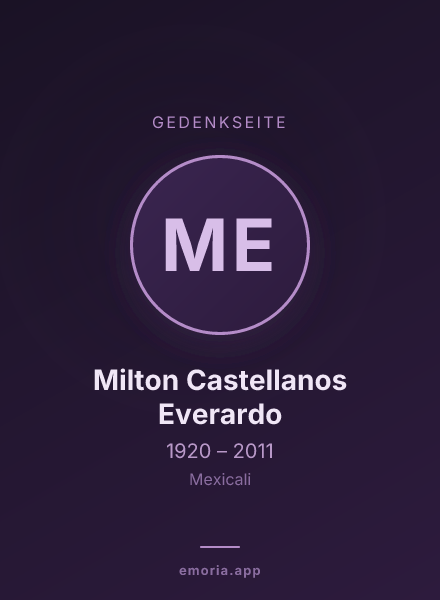 Gedenkportrait von Milton Castellanos Everardo