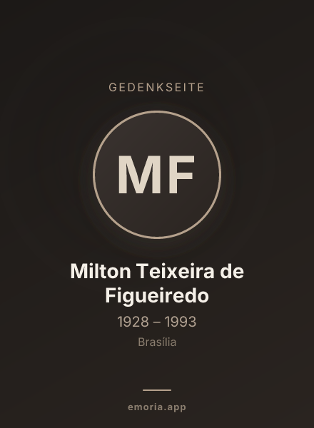 Gedenkportrait von Milton Teixeira de Figueiredo
