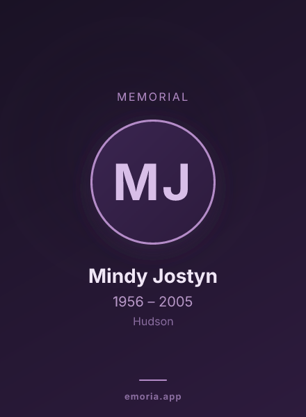 Memorial portrait of Mindy Jostyn
