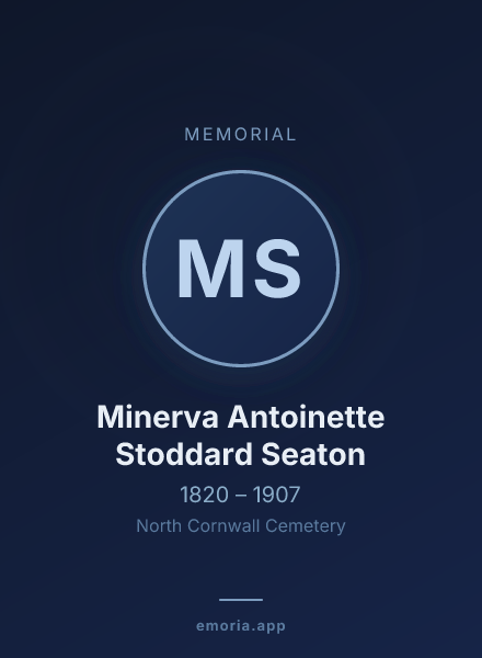 Memorial portrait of Minerva Antoinette Stoddard Seaton
