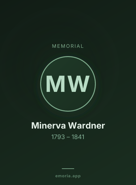 Memorial portrait of Minerva Wardner