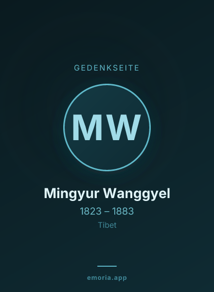 Gedenkportrait von Mingyur Wanggyel
