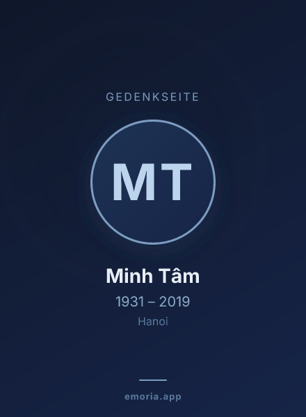 Gedenkportrait von Minh Tâm