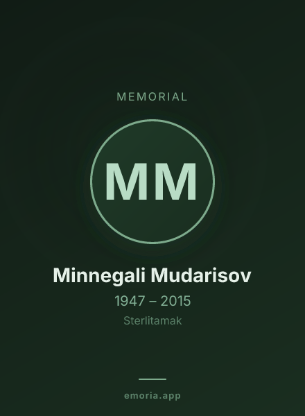 Memorial portrait of Minnegali Mudarisov