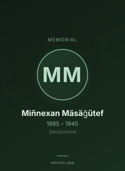 Memorial portrait of Miñnexan Mäsäğütef