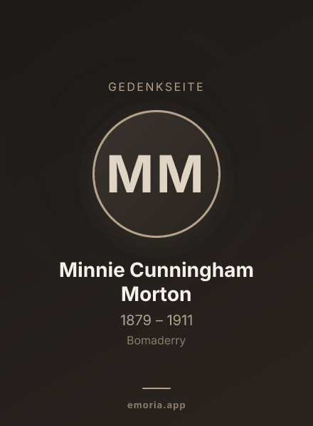 Gedenkportrait von Minnie Cunningham Morton