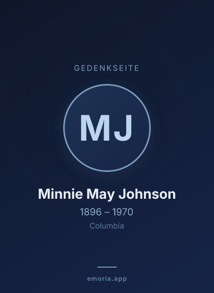 Gedenkportrait von Minnie May Johnson