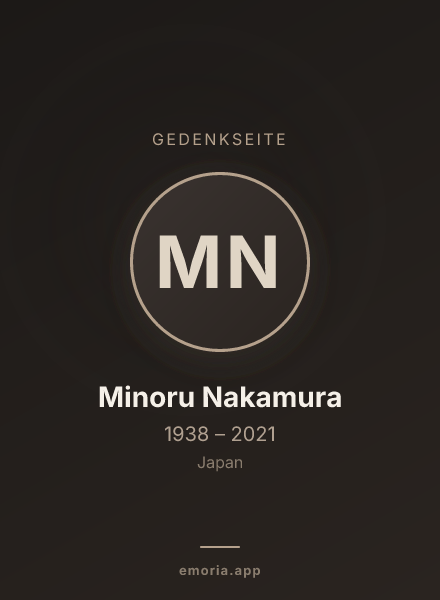Gedenkportrait von Minoru Nakamura
