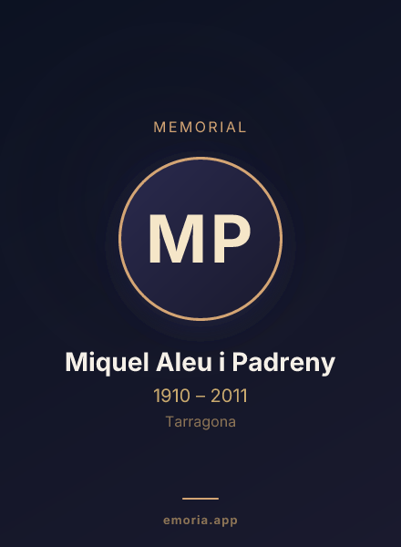 Memorial portrait of Miquel Aleu i Padreny