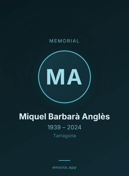 Memorial portrait of Miquel Barbarà Anglès