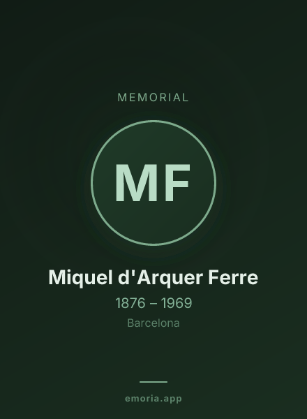Memorial portrait of Miquel d'Arquer Ferre