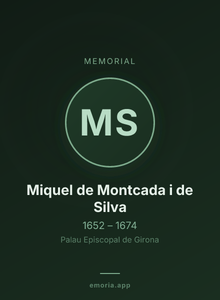Memorial portrait of Miquel de Montcada i de Silva