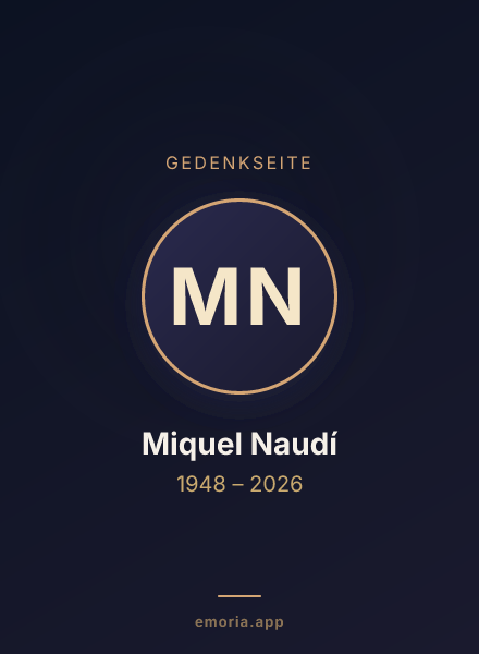Gedenkportrait von Miquel Naudí