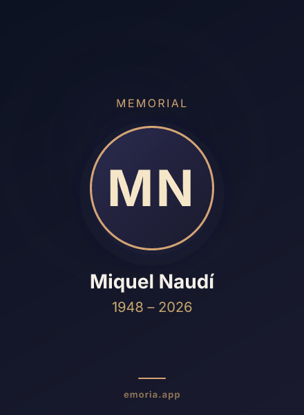Memorial portrait of Miquel Naudí