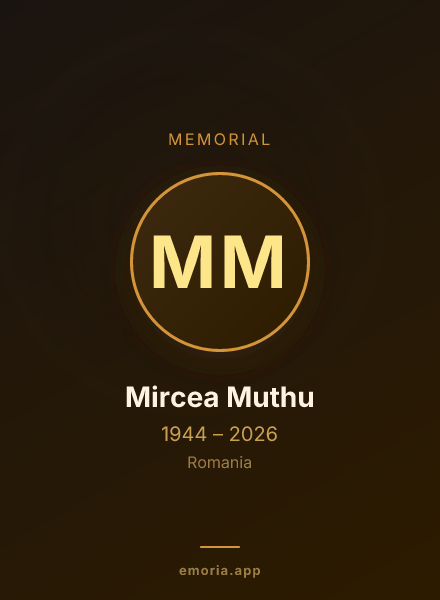 Memorial portrait of Mircea Muthu