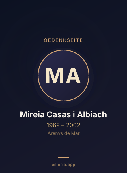 Gedenkportrait von Mireia Casas i Albiach